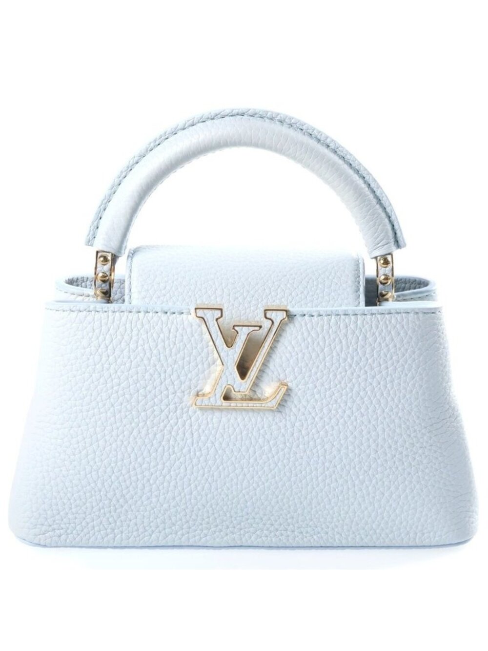 Louis Vuitton Capucines East West Mini Handbag 2-Way Back Pearl Taurillon